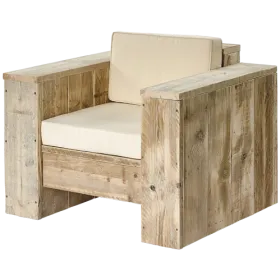 Timber wood 1-seater