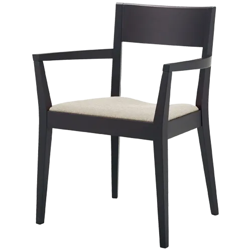 Restaurant chair Mariella with armrests