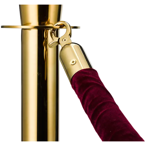 Velvet rope for crowd control system