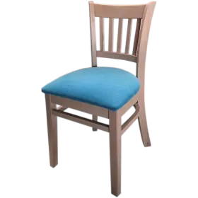 <p>Sedia ristorante Worldwide Seating Laura<br /><br />Struttura: legno di faggio tinto simile al rovere Sonoma<br /><br />Seduta: sedile Wetcare in azzurro (Riva 0718)</p><p><strong>Disponibile (secondo disponibilità): 6&nbsp