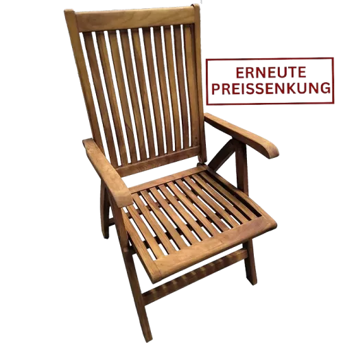 Remained stock teak folding chair