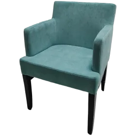 Remaining stock upholstered chair turquoise