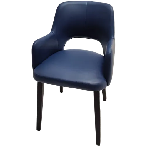 Remaining stock upholstered chair Miramar blue